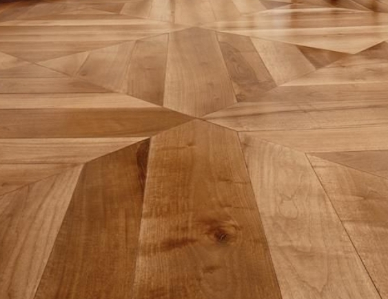 before and after Parquet floor restoration, staining, and finishing, Holborn