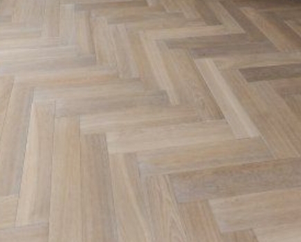 before and after Parquet floor repair and gap filling, Holborn