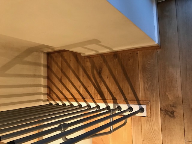 example of Stairs flooring restoration and finishing in a house, Chelsea