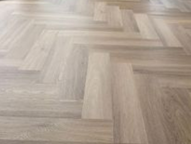 before and after Parquet sanding and refinishing in a house, Croydon