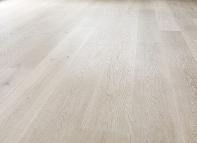 example before and after of Engineered wood flooring restoration and polishing, Haringey