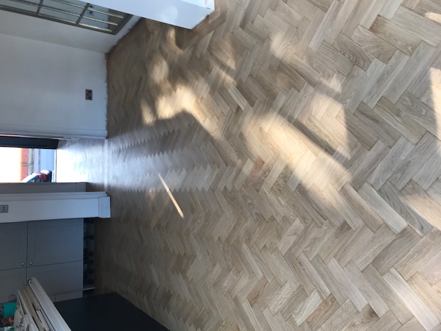 Herringbone floor sanding, Watford